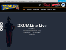 Tablet Screenshot of drumlinelive.com